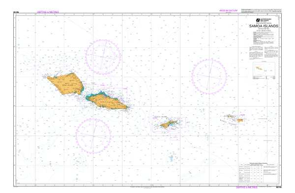 Chart Samoa Islands
